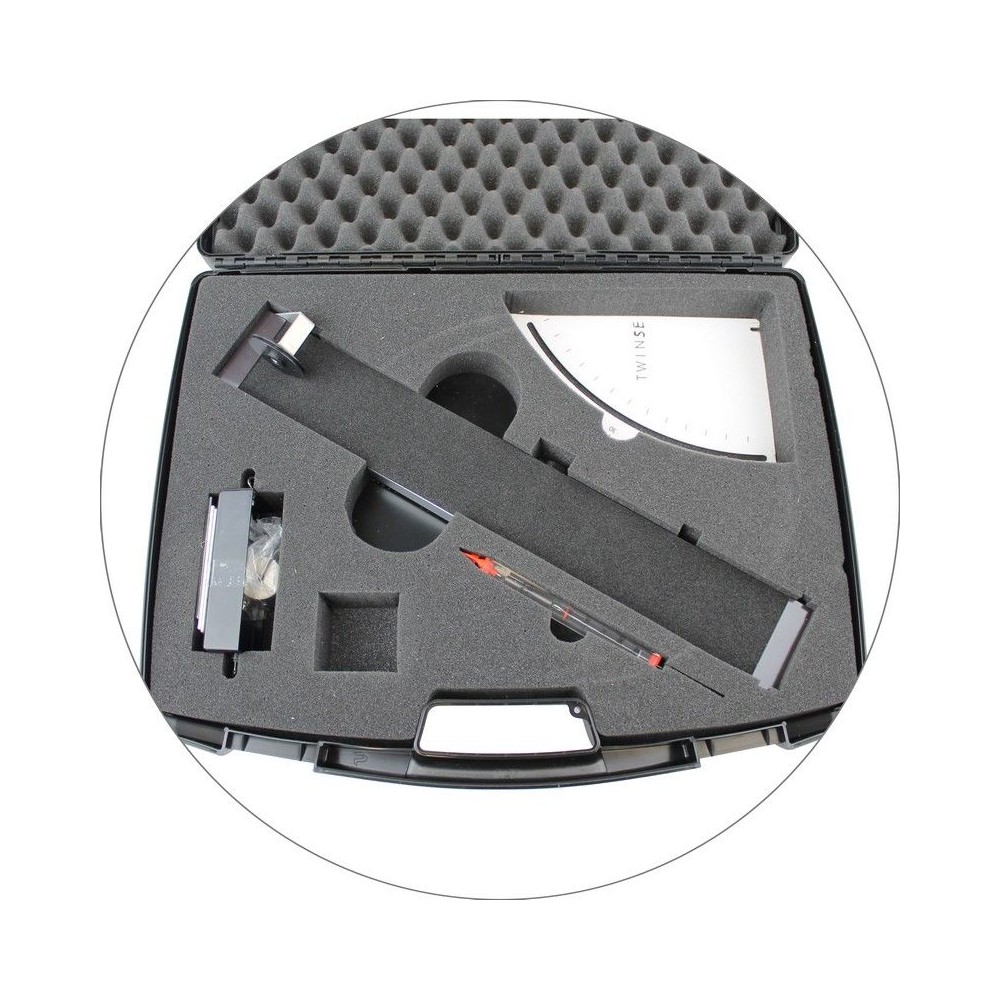 Plano inclinado carril inclinable 600x70 mm DM-234003. Maletín con accesorios