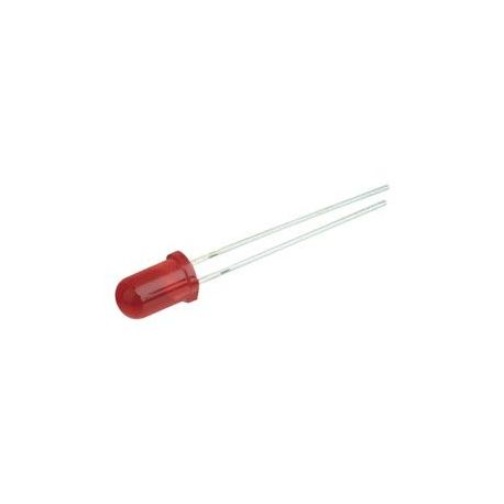 5 mm red capsule LEDs DH-12.675/5/R/AL. Bag 100 units