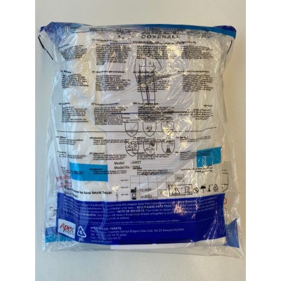 Mono protección química con capucha A-7092. Cat III, tipo 3B, 4B, 5B y 6B