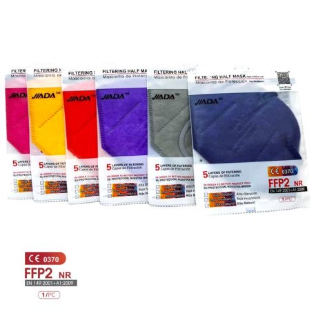 Colored FFP2 self-filtering masks without valve J. Pack 20 units