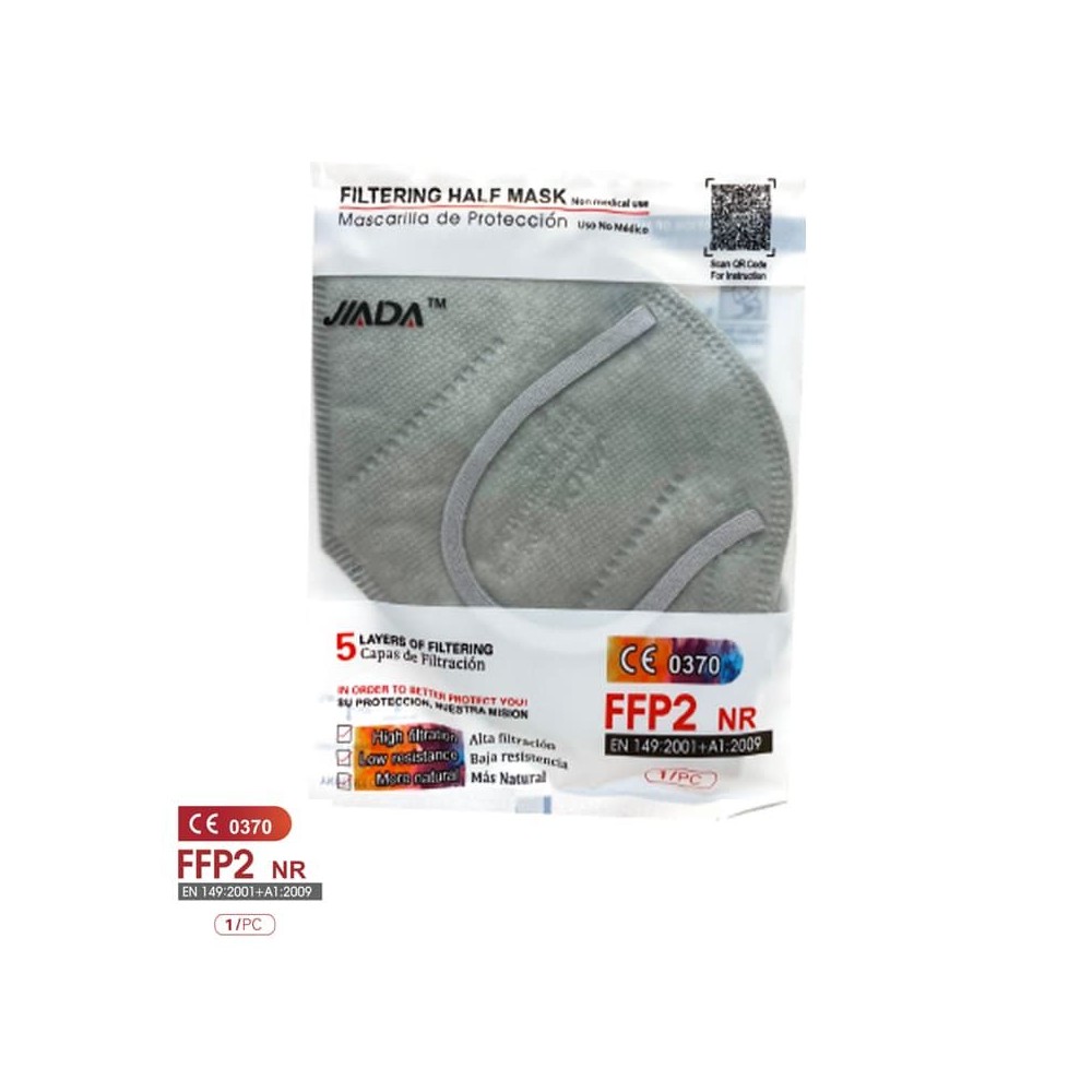 Mascaretes autofiltrants FFP2 colors sense vàlvula. Pack 20 unitats