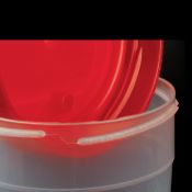 Bote plástico PP tapón rosca estéril-A 150 ml D-409726. Caja 350 unid.