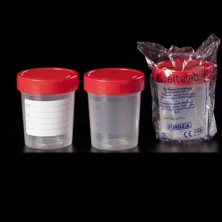 PP plastic bottle with screw cap 120 ml D-409702. Box 450 units