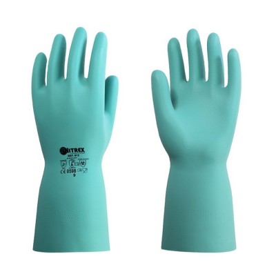 Guantes seguridad nitrilo reutilizables talla XL. Bolsa 10 pares