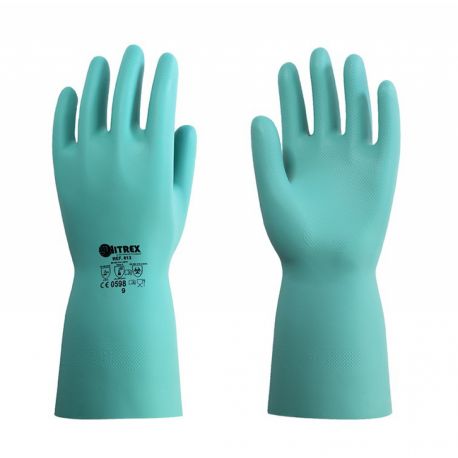 Reusable nitrile safety gloves size XL. Bag 10 pairs