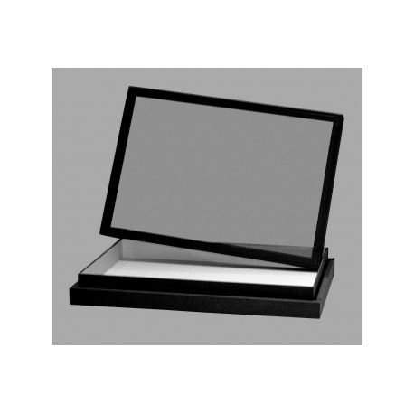 Green lined wooden entomology box. Measurements 390x270x50 mm