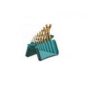 Broques HSS titani per a metalls BR-715. Joc 15 peces 1'5-10 mm