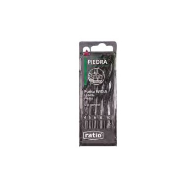 Broques vídia per a paret DH-715. Joc 8 peces 3 a 10 mm