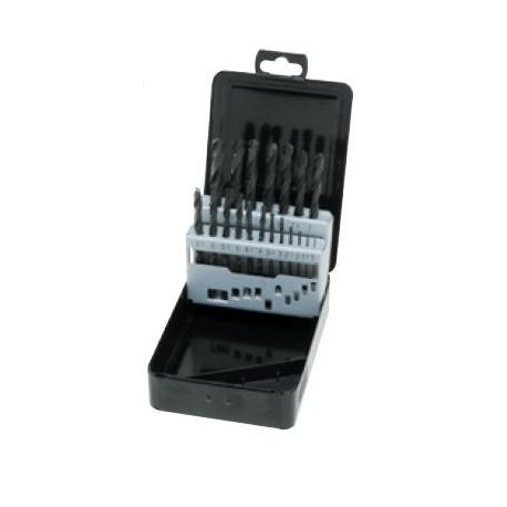 HSS metal drill bits 1 to 10 mm ME-8019. 19 piece set