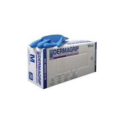 Guantes examen nitrilo estériles Dermagrip D-140X. Caja 100 unidades