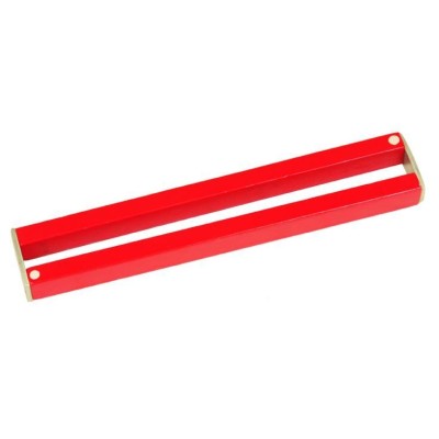 Imants alnico rectangulars vermells. Mides 104x12x6 mm. Parell