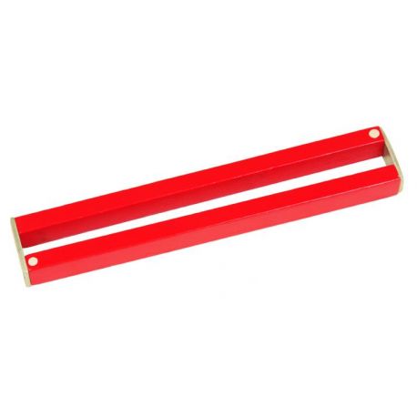 Red rectangular alnico III magnets 100x12x8 mm PH-0789C. Pac 2 a.