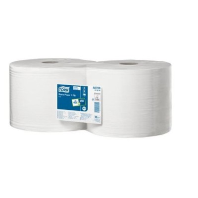 Paper netejar cel·lulosa pura 2x20 g/m. Bobina 26cmx600 metres