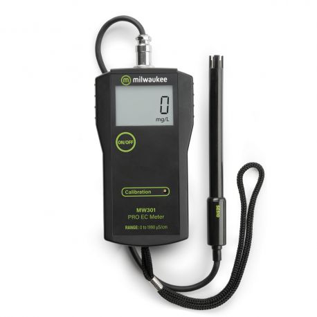 Milwaukee MW-301 portable conductivity meter. CE rank
