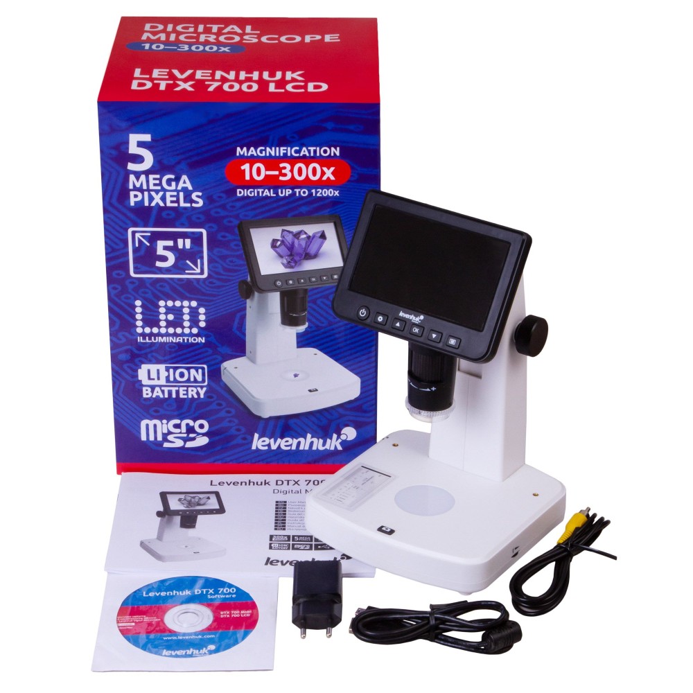 Microscopi digital USB Levenhuk 500 Mobi. Sensor 5 Mp (20x-500x)