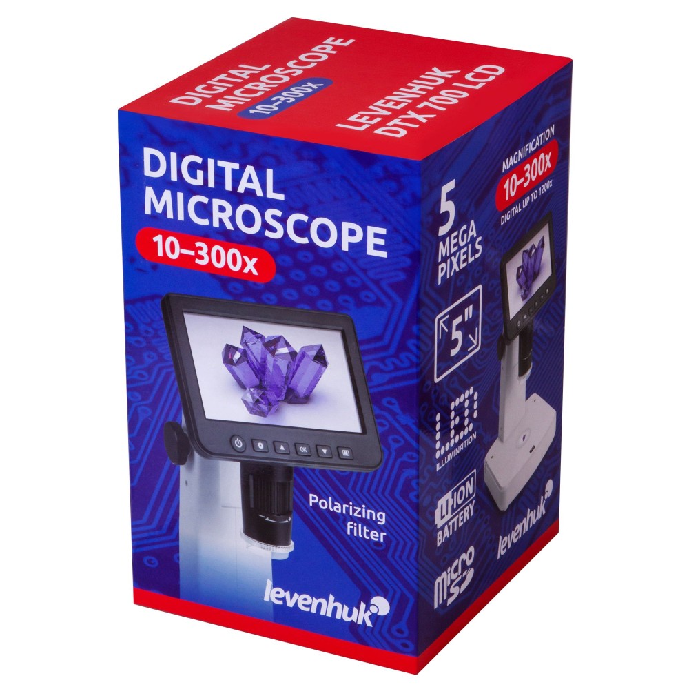 Microscopi digital USB Levenhuk DTX 700 LCD. Sensor 5 Mp zoom (10x-1200x)