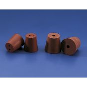 Tap goma gris 5 preforats Ver-31P. Mides 31x25x30 mm