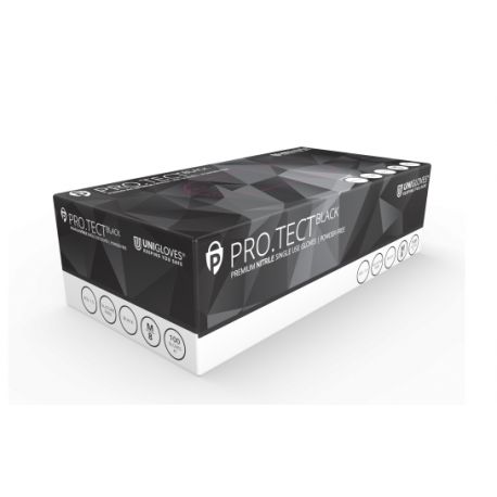 Guants examen nitril talla 7-8 mitjans. Capsa 100 unitats