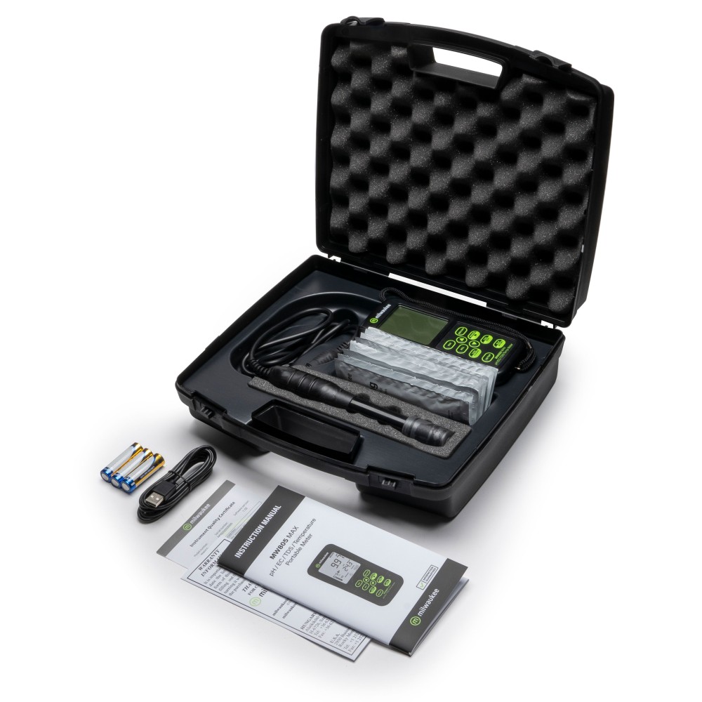 Mesurador multiparamètric Milwaukee MW-805. Escales pH-CE-TDS-gC