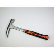 Monobloc geologist hammer with rubber handle. Size 290 mm