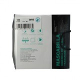Mascaretes transparents tela reutilitzable color gris. Paquet 10 unitats
