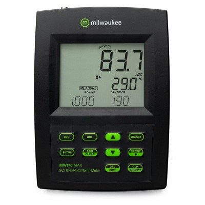 Conductímetre laboratori Milwaukee MI-170. Rangs CE-TDS-NaCl-Temp