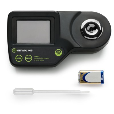 Refractómetro digital Milwaukee MA-871. Brix 0'0 ... 85'0% con CAT