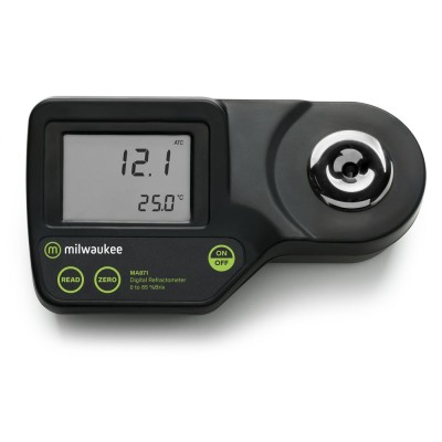 Refractòmetre digital Milwaukee MA-871. Brix 0'0...85'0% amb CAT