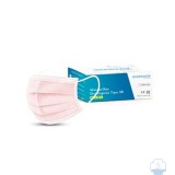 Mascaretes quirúrgiques tipus IIR color rosa. Capsa 50 unitats