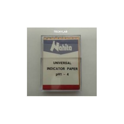 Tiras indicadoras papel pH escala 1-4. Caja 200 unidades