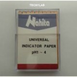 Tires indicadores paper pH escala 1- 4 (1 pH). Capsa 200 unitats
