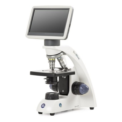 Bioblue BB-4220 semiplanoacromatic microscope. Monocular 40x-400x