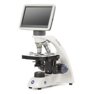 Microscopi LCD Bioblue BB-4220-LCD. Monocular 40x-400x amb carro mòbil