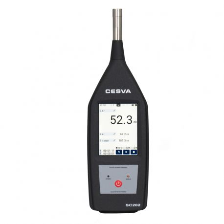 Cesva SC-202 class-2 integrative sound level meter. Range 30'5-140'0 dB