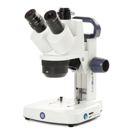 Estereomicroscopio triocular Edublue ED-1403-S. Brazo fijo 20x-40x