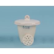 Crisol porcelana Gooch con tapa PLB-002. Medidas 38x36 mm (20 ml)