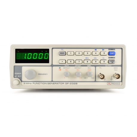 Function generator Promax GF-232B. Three 3 MHz waveforms