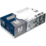 Guantes examen nitrilo azul alta protección talla M (7-8). Caja 100 unidades