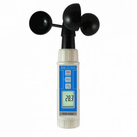 PCE-A420 digital anemometer. Cups with 5 scales