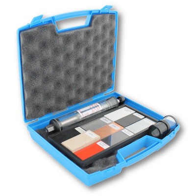 Estudio materiales DM-220007. Estuche 9 láminas con accesorios