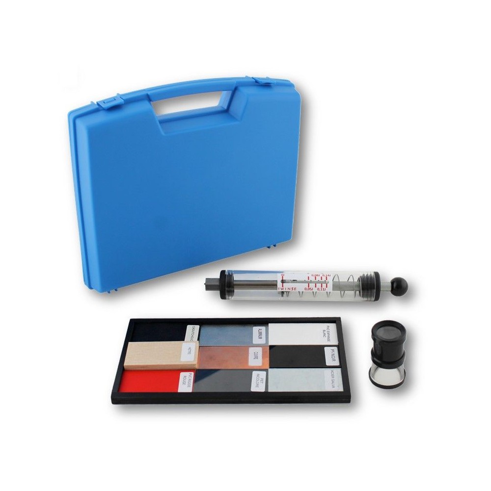 Estudio materiales DM-220007. Estuche 9 láminas con accesorios