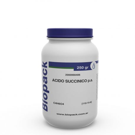 Ácido succínico CR-1N1L. Frasco 250 g