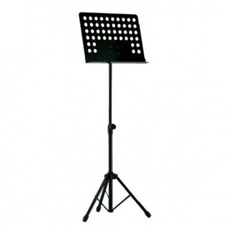 ABMN black painted standing lectern. Adjustable