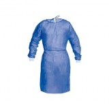 Bata un sol ús 25 PP + 15 PE cinta darrera. Estèril talla S 