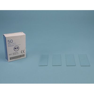 Portaobjetos cortados 26x76 mm. Caja 50 piezas