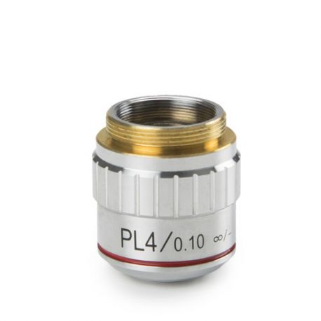 Objetivo microscopio Bscope BS-7204. Plano PL 4X/0.10