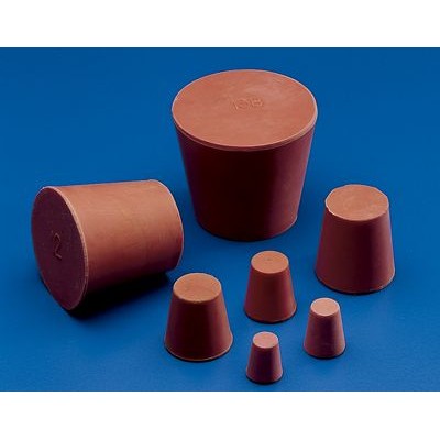 Tap goma vermella massìs BMD-090. Cònic 54x41x53 mm