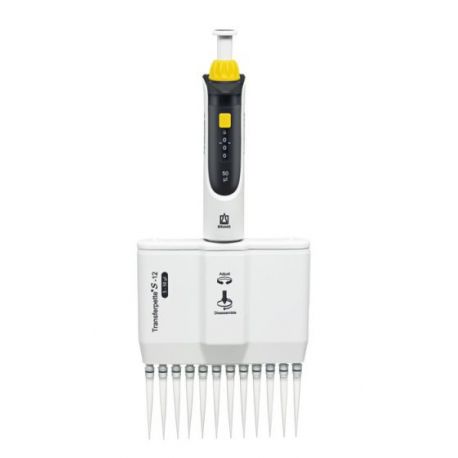 Brand Transferpette-S12 12-channel micropipette. Volume 5-50ul
