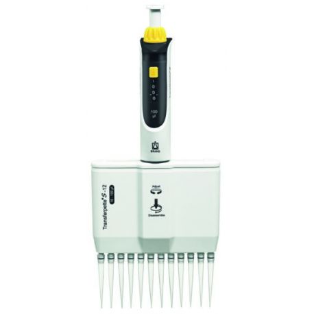 Brand Transferpette-S12 12-channel micropipette. Volume 10-100ul