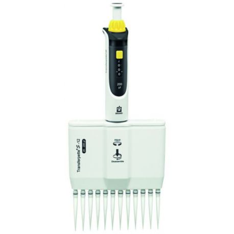 Brand Transferpette-S12 12-channel micropipette. Volume 20-200ul